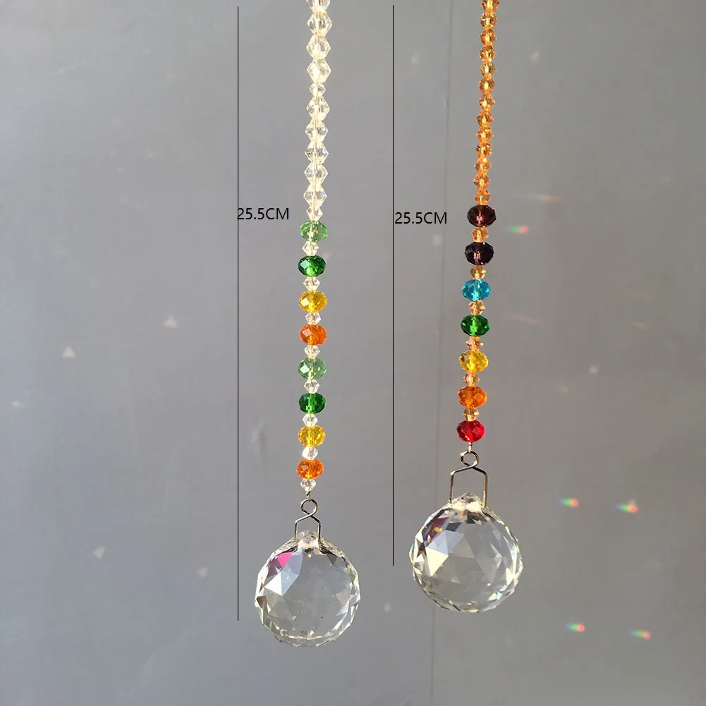 30 мм стеклянный хрустальный шар Призма кулон Suncatcher Радуга производитель для окна, офиса, украшения сада 2 Упаковка/комплект