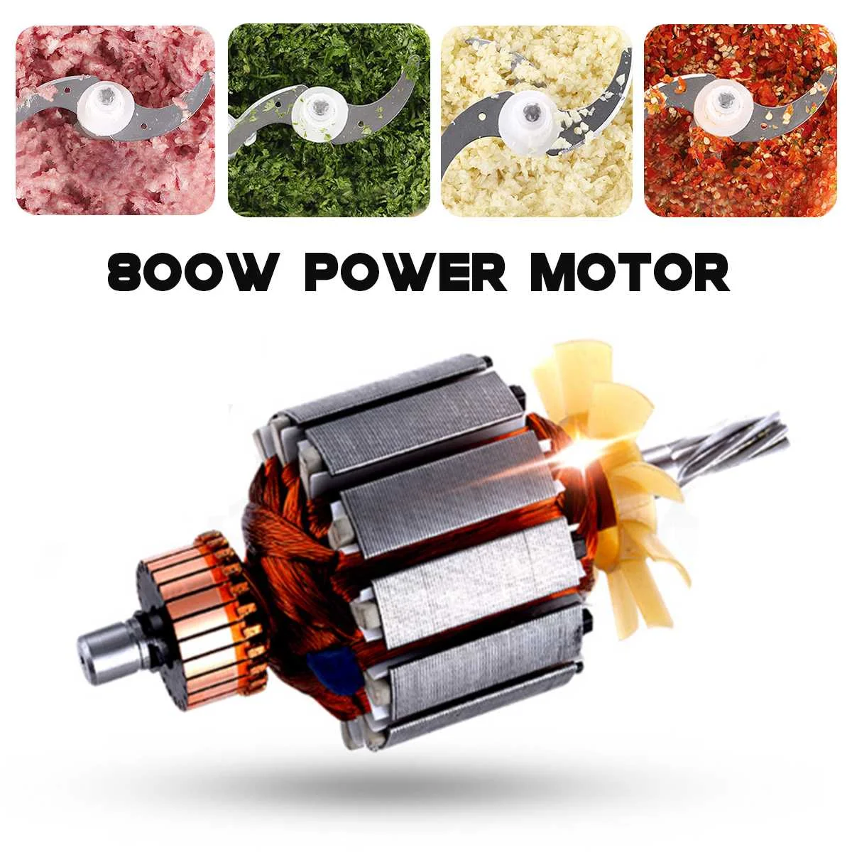 Pequeno moedor de carne elétrico doméstico, Chopper