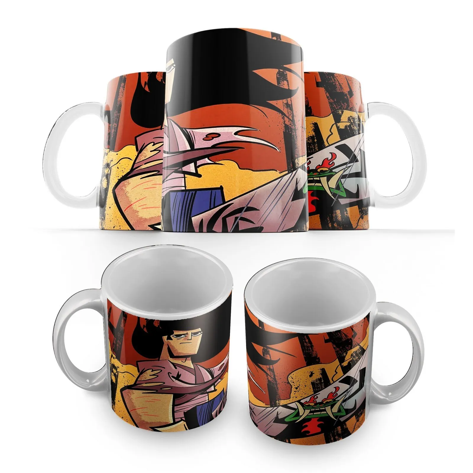 Mug: Samurai Jack-3 (anime character turtles samurai Naruto ахегао) -3 cool mug gift anime maynkravt | Дом и сад