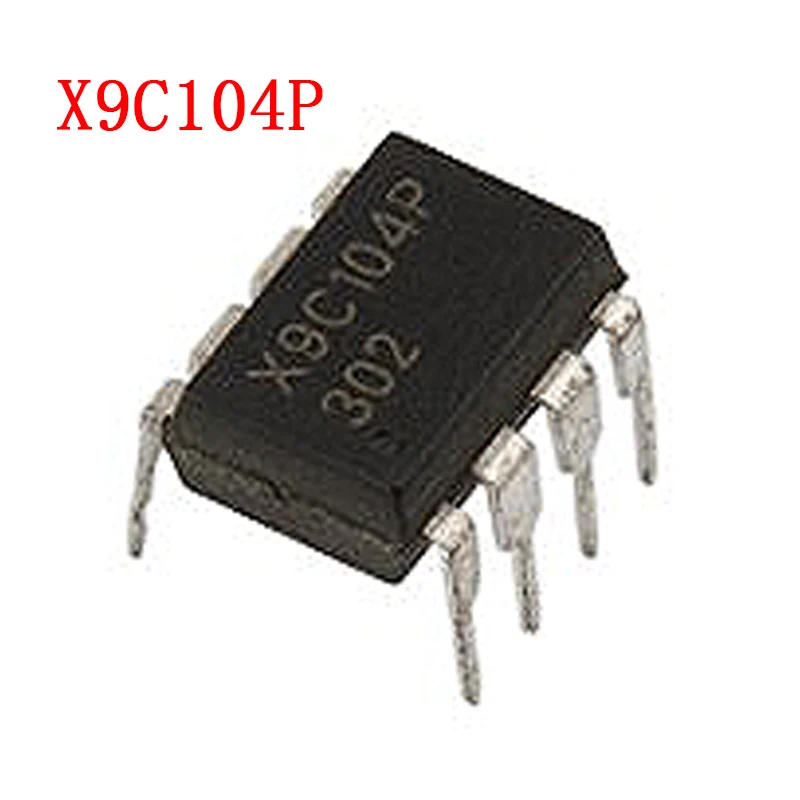 5 шт./лот X9C104P X9C104PIZ X9C104 X9C104PZI цифровой потенциометр IC | Электронные компоненты и