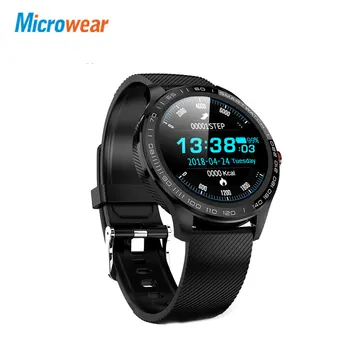 

Smart Watch Microwear L9 Business Smartwatch Full Round Touch Screen Bezel ECG Heart Rate O2 IP68 Waterproof Facebook Display