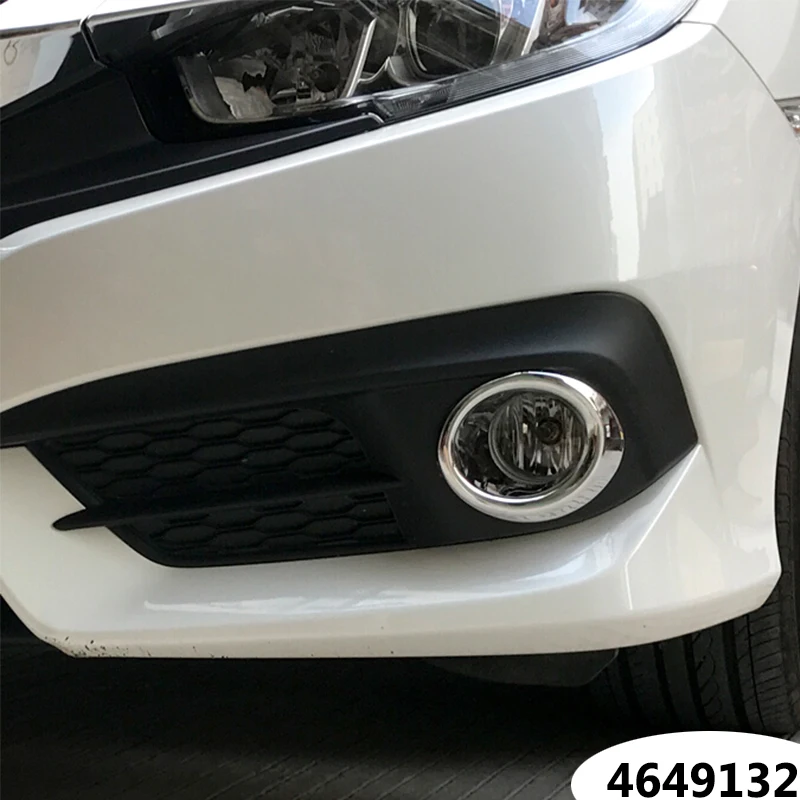 ABS хром для Honda Civic 10th седан передняя противотуманная фара накладка аксессуары
