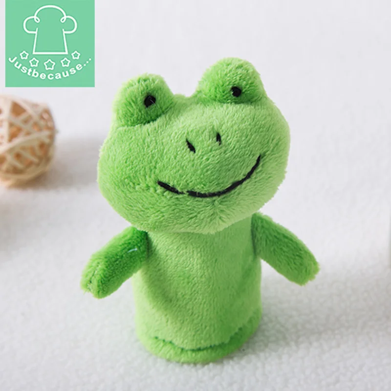 Мини-животное рука кукла головоломка пальчиковая кукла - Цвет: frog