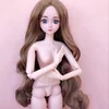 BJD doll 1/3 Brown eyes hair detachable 60 cm doll girl gift handmade toy silicone rebirth doll children fashion toy ► Photo 3/6