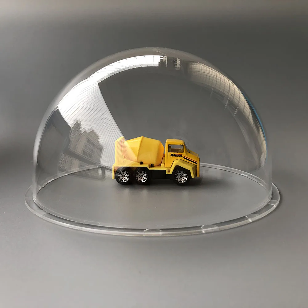 6 Inch 167x88mm Acrylic Security Camera Cover Indoor/Outdoor High Speed CCTV Clear Housing Dome Cover Transparent Case For Surveillance CCTV Camera