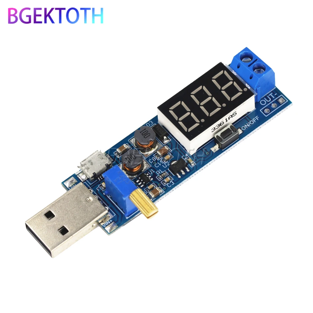 DC-DC 5V to 3.5V / 12V USB Step UP / Down Power Supply Module Adjustable Boost Buck Converter Out DC 1.2V-24V