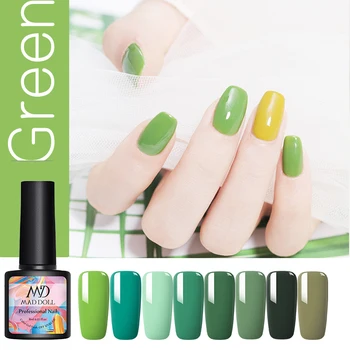 

60 Solid Colors 8ml LED Gel Nail varnish Shiny Green Purple UV Nail Gel Polish Soak Off Nail Art Varnish DIY Designs