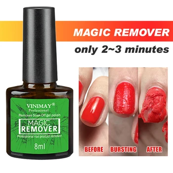 

8 Ml Vinimay Nail Polish Remover Soak Off UV LED Nail Gel Polish Burst Fast Cleaning Degreasing Nail Care Makeup Tools TSLM1