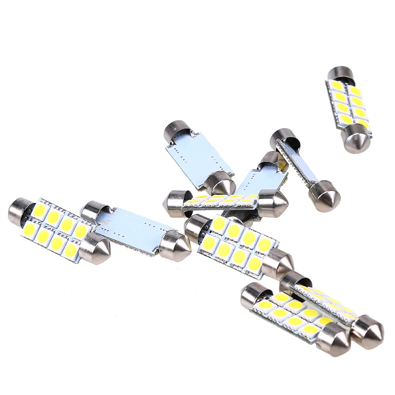 Posbay 10/20 шт 41 мм 5050 8 SMD белый микро общего автомобиля гирлянда для салона Купол