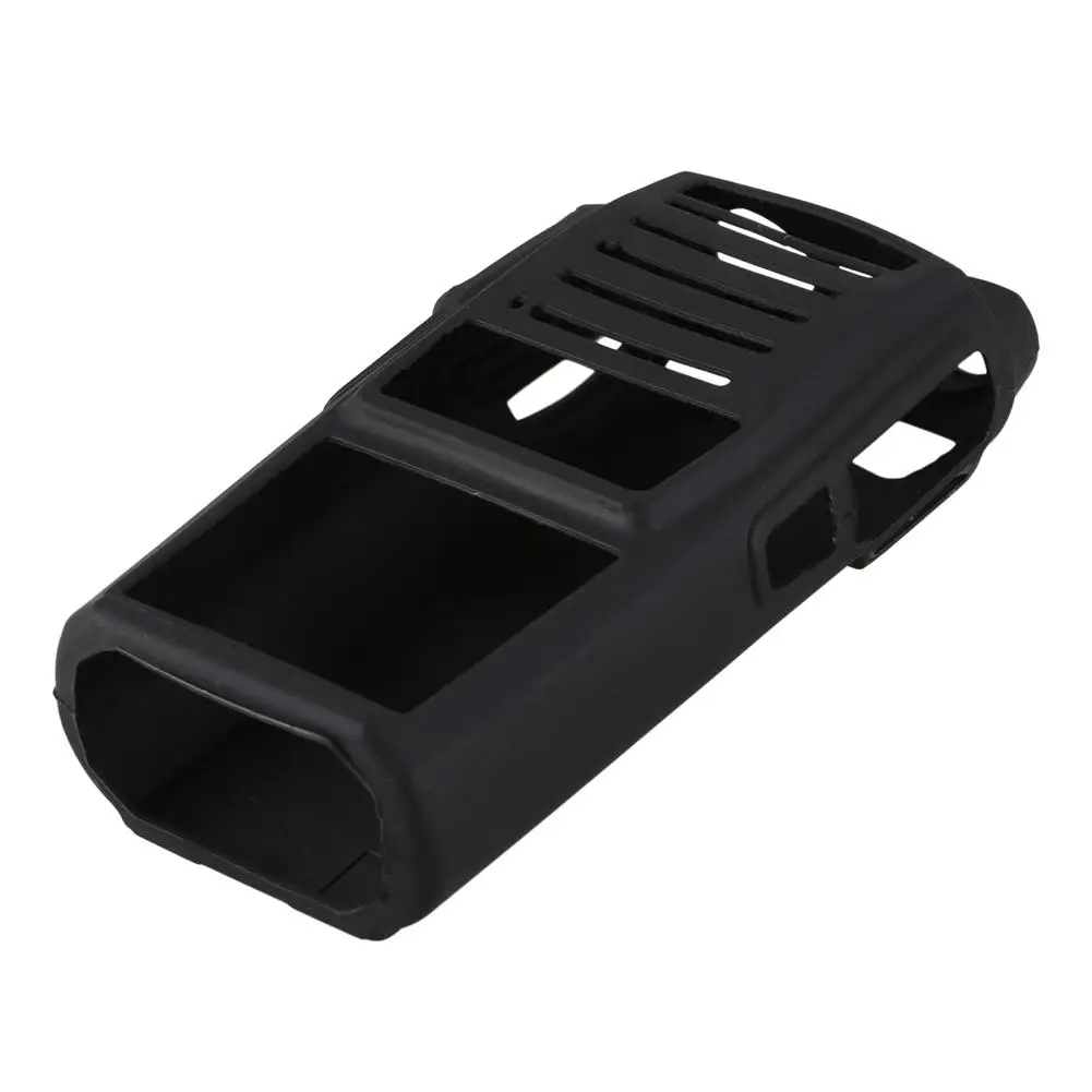 High Quality Handheld Soft Silicone Case Protective Cover Black Durable Anti-fall Protect Case For UV82 Radio Walkie Talkie
