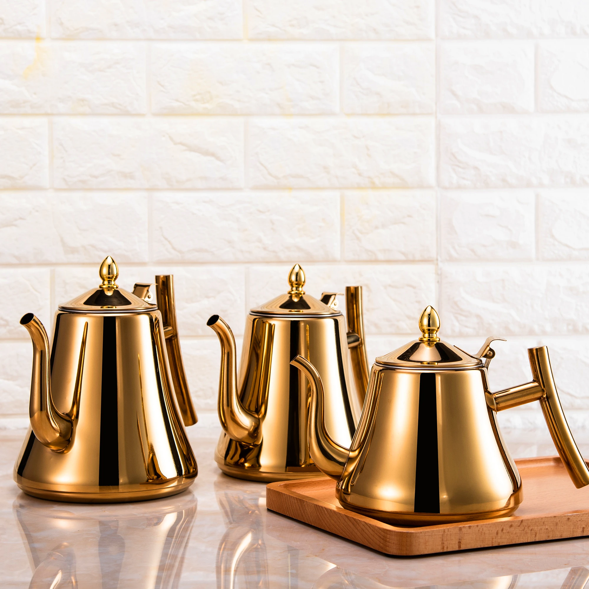 

Чайный чайник из нержавеющей стали, 1,0 л/1,5 л/2,0 л со съемным заварником для чайного чая, кофейника, варочного сейфа