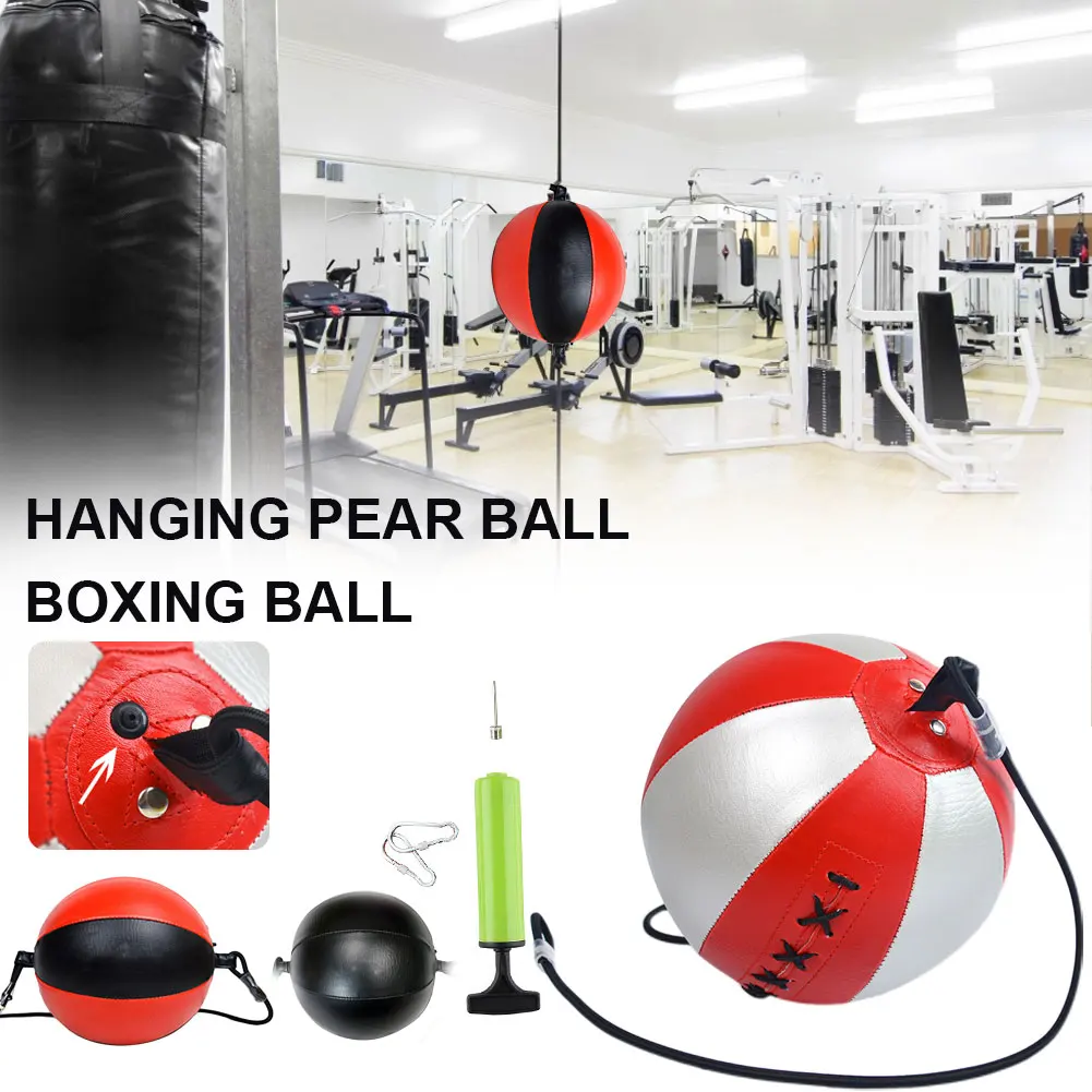 PU Leather Punching Ball, Boxing Reflex Speed Balls, Muay Thai Punch, Fitness Sports Equipment, Training, Adults, Home