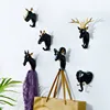 1pc Hanging Hook Animal Head Decorative Hook Deer Elephant Unicorn Rhinoceros Hanger Hook Keys Clothes Hat Wall Decoration Rack 5