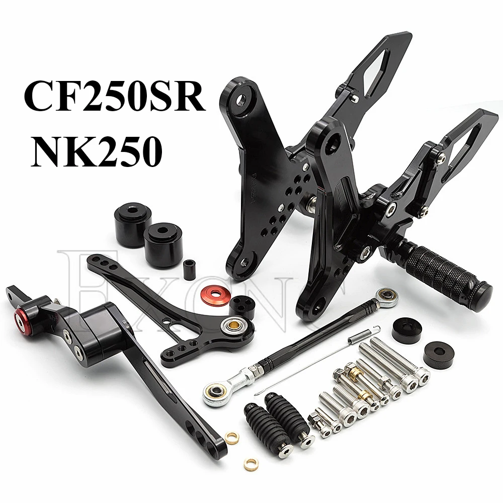 Алюминиевый задний комплект с ЧПУ для CF CF250SR NK250 NK 250 Регулируемые подножки