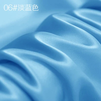 6 Шелк тутового шелкопряда креп атласная ткань для платья Cheongsam ширина 114 см одежда ткань для DIY шитья 90 чистый цвет горячая распродажа - Цвет: 6