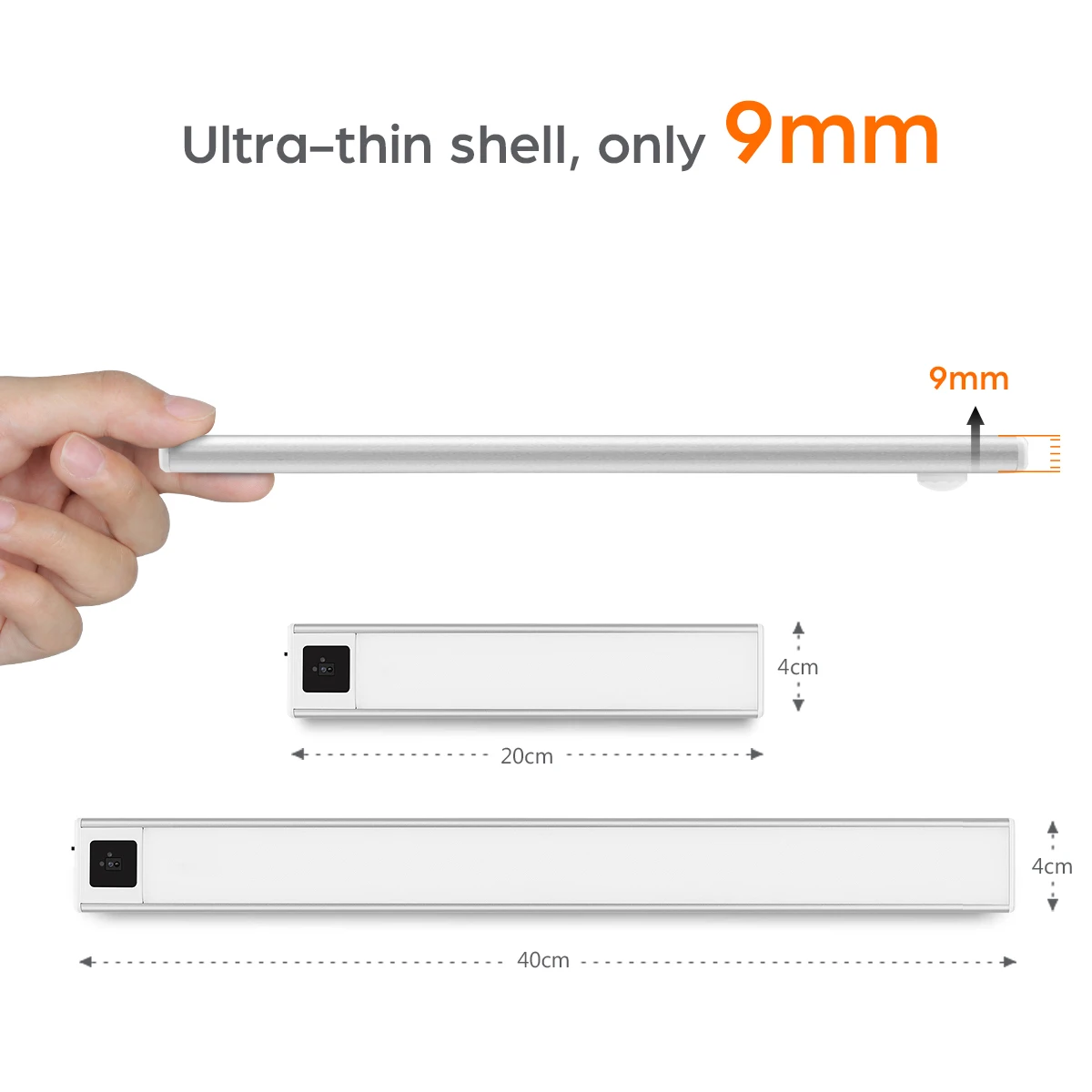 Ultra-thin USB LED Cabinet Light Hand Sweep / PIR Motion Sensor LED Rechargeable Aluminum kitchen Lamp Portable Night Lighting 4