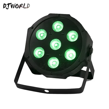 

LED Par 7x12W RGBW 4IN1 Stage Moving Cable DMX 512 Effec Led Lamp For Clubs Theaters Background Lustre Background Light