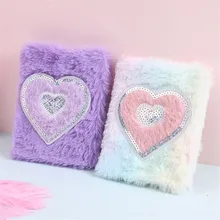 

Unicorn Pocket Diary Notepad Cartoon Plush Notebooks Girls Cute Mini Notepad Portable Planner Japanese School Office Stationery