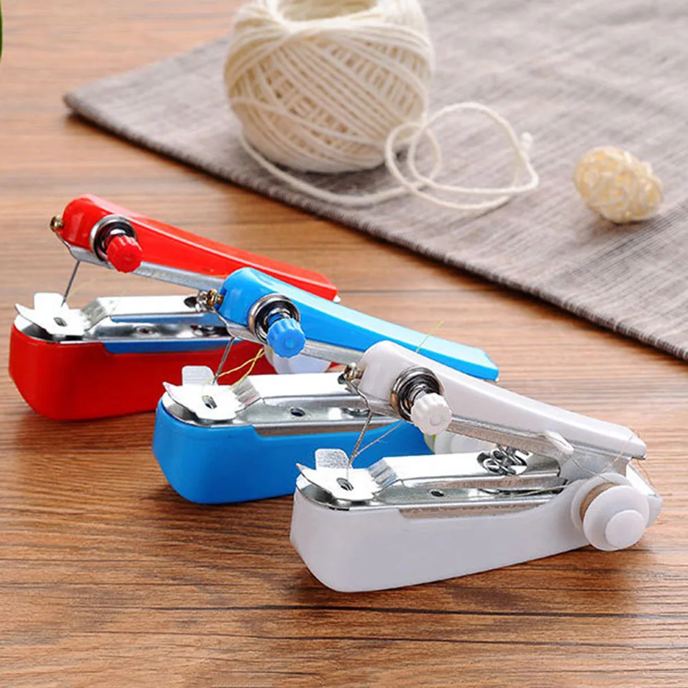 Manual Operation Portable Mini Sewing Machine Creative Simple Sewing Tools Home Travel Small Embroidery Random Color