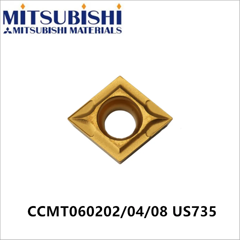 Mitsubishi CCMT060202 CCMT060204 US735 твердосплавные вставки токарный станок с ЧПУ Резак CCMT060208 SCLCR токарные инструменты нержавеющая сталь ccmt