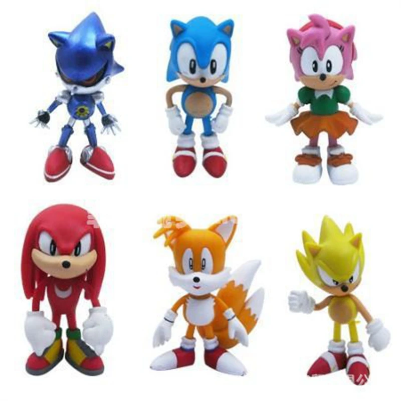 

6pcs/set The Sonic Hedgehog Action Model Figures Toy