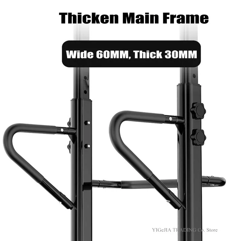 US $177.64 Adjustable Height Pull Up amp Dip Station MultiFunctional Home Strength Training Fitness Workout Station