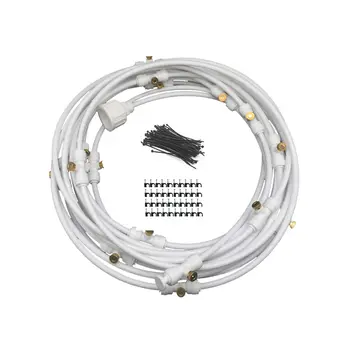

6m Patio Garden Greenhouse PE Line Humidification Irrigation Misting Sprayers Home Cooling System Kit Waterring Outdoor