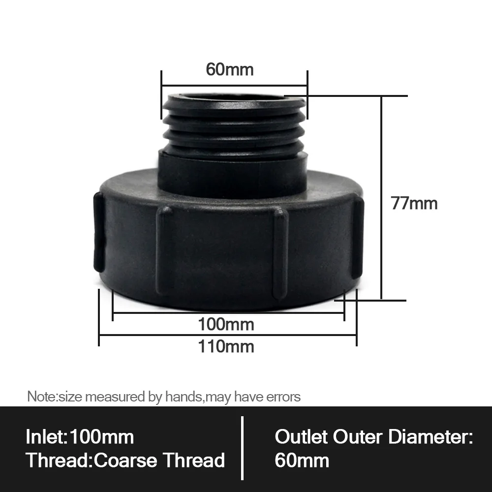 4 &quotDN100 (110 мм) грубая резьба до 2&quot DN50 садовый шланг IBC Tote Tank Valve Adapter|valve accessories|valve