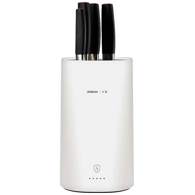 Original plug Xiaomi Mijia Интеллектуальный УФ Дезинфекция палочки держатель для ножей Кухня принадлежности Многофункциональный сушильный нож держатель стойки - Цвет: Original plug