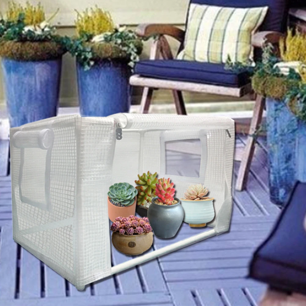 

Rainproof Mini Garden Insulation Plant Cover Protective Winter Flower Room Warm Shed Greenhouse Heater Portable Nursery Tent
