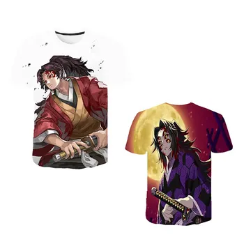 

Kimetsu No Yaiba Ghost Blade Kamado T Shirts Short Sleeves Demon Slayer Blade of Ghost T-shirt Men and WomenTops Tees T-shirt