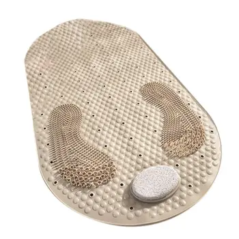 

Non-slip PVC Floor Mat Strong Adsorption Bath Shower Mat Massage Pad for Home Bathroom Use