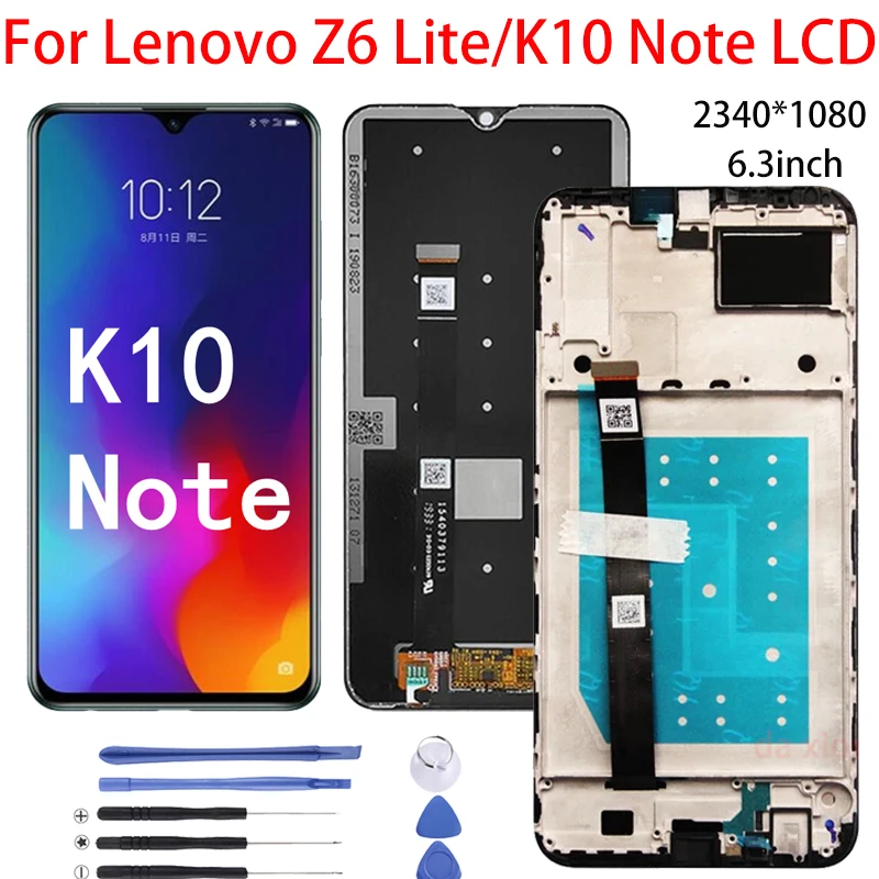 6.3‘’LENOVO Z6 LITE LCD Display+Touch Screen 100% Original Tested Digitizer Glass Panel Replacement For LENOVO L38111 | Мобильные