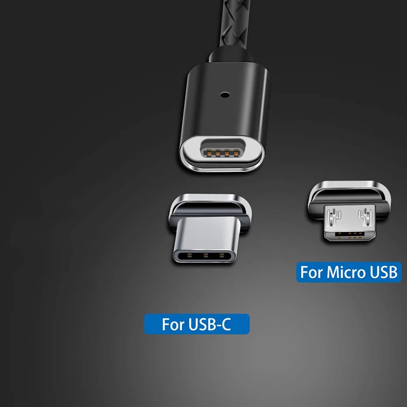 Магнитный Usb кабель для зарядки 1 м 2 м, 3 А, для Oneplus 6 t, samsung, huawei mate 30 Pro, быстрая зарядка, 3,0, микро Usb C, магнитное зарядное устройство