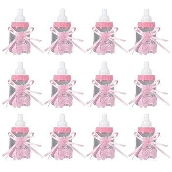 

24Pcs Cute Feeding Bottle Shape Candy Boxes for Event Christening Wedding Party Birthday Baby Shower Favors Gifts Decor
