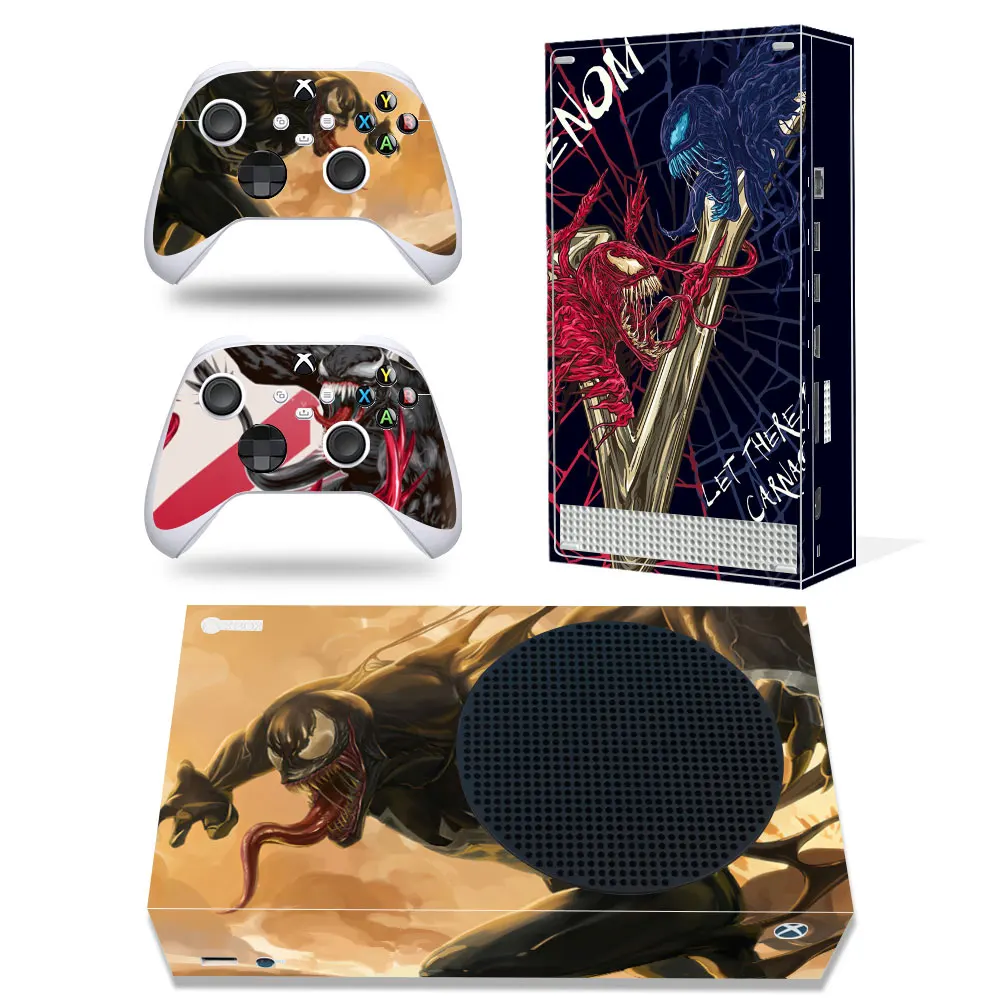 Marvel Iron Man Spiderman Skin Sticker Decal Cover for Xbox Series S Console and 2 Controllers Xbox Series S Skin Sticker Vinyl