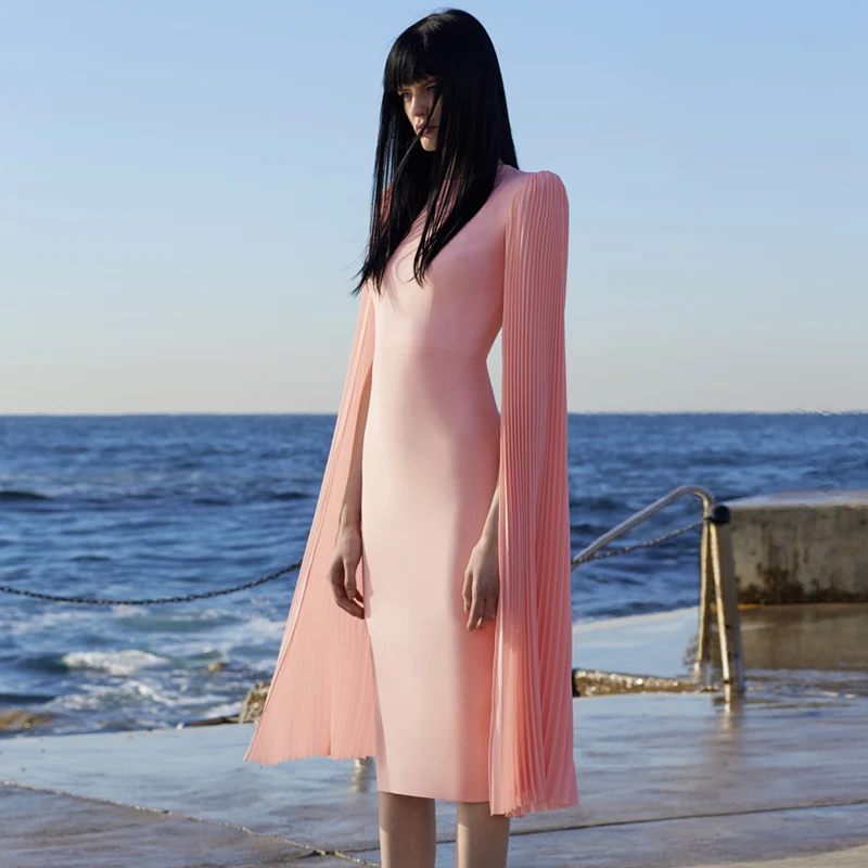 2021 женские вечерние платья с длинным рукавом бабочка Сексуальная Bodycon