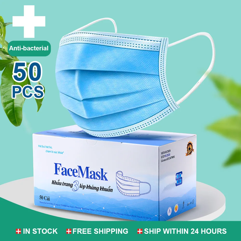 

Fast Delivery 3 Layer Disposable Mouth Masks Non Woven Anti-fog Mask Anti-Dust Face Masks Meltblown Cloth Earloop Filter Mask
