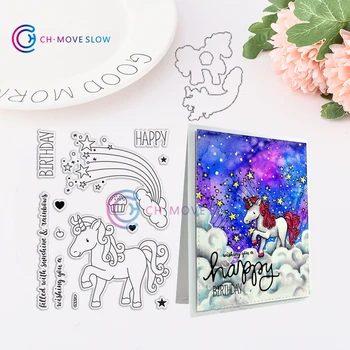 

CH Magical Birthday Metal Cutting Dies and stamps DIY Scrapbooking Card Stencil Paper Craft Wedding Decor