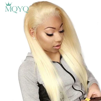 

MQYQ 613 Lace Frontal Human Hair Wigs Brazilian Hair Straight Human Hair Wigs Blondes Non-Remy hair 13*4 Lace Frontal Wig