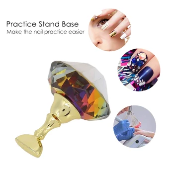 

ABVP Magnetic Nail Tip Practice Stand Base Holder Crystal Display Tools