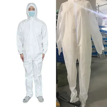 

Waterproof Oil-Proof Dustproof One-piece Protection Disposable Coverall Clothing Isolation Suit for Epidemic Prevention