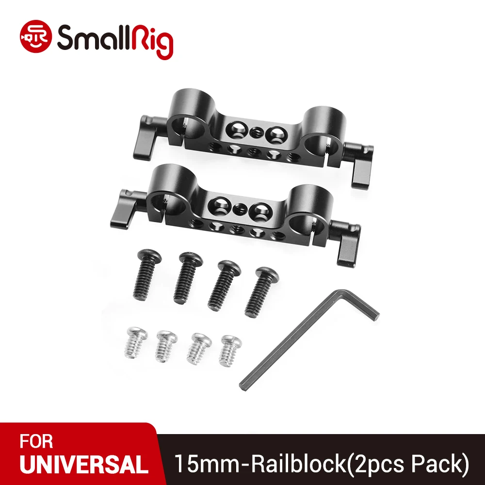 SmallRig DSLR камера 15 мм рельсовая штанга RailBlock для видео Follow Focus Наплечная установка