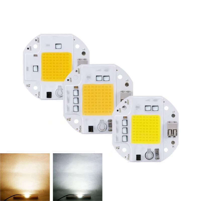 

High Power 20W 30W 50W COB LED Chip 220V 110V LED COB Chip Welding Free Diode for Spotlight Floodlight Smart IC No Need Driver
