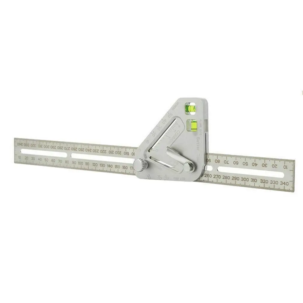 

Angle Ruler Multifunctional Level Angle Ruler Triangle Ruler Woodworking Ruler Multi-Angle Measuring Ruler