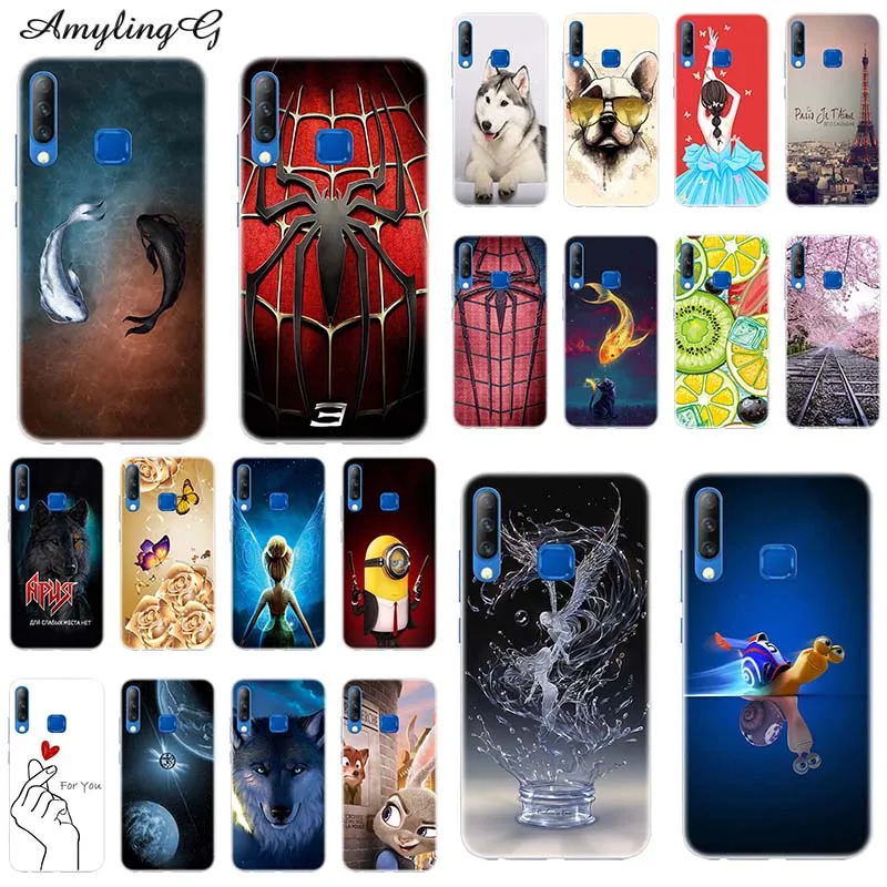 TPU + PC чехол s для Tecno Camon 11 CF7/11 Pro CF8/11 S CB7 6 2 &quotчехол с рисунком розы волка|Бамперы| |