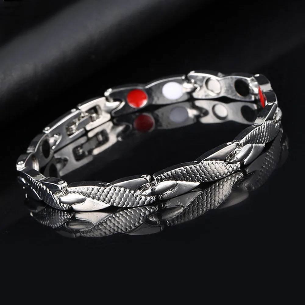 

Men Women Twisted Bracelet Healthy Magnetic Therapy Arthritis Pain Relief Wristband NIN668