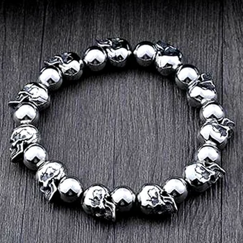 

Punk Jewelry Domineering Bracelet for Men Titanium Steel Skull Temperament Bracelet
