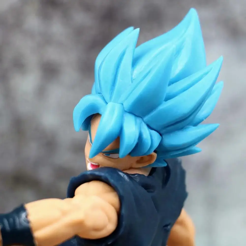 Аниме 23 см Dragon Ball Супер Saiyan God Son Goku синие волосы Ultimate warrior fighting ПВХ фигурка подарочные модельные игрушки