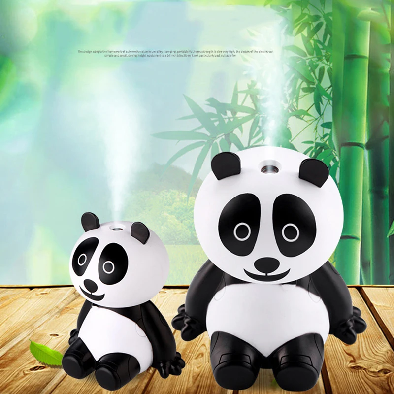

120ml Cute Panda USB Air Humidifier Cartoon Ultrasonic Car Humidifiers Mist Maker Mini Office Desktop Air Purifier